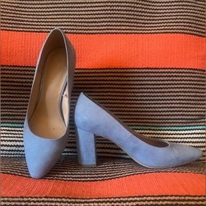 Light Blue Suede Heels from H&M 🛼🩵🪺